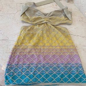 M Missoni cutout halter top